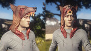 Developer screenshot of the headdress, during an engine render.