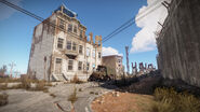 Abandoned buildings.