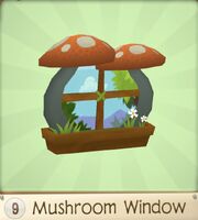 Orange Mushroom Window