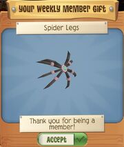 Spider legs