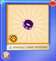 Amethyst-spiked-wristband