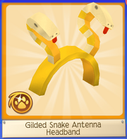 Gilded Snake Antenna Headband