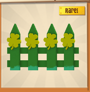 Rare Shamrock Fence