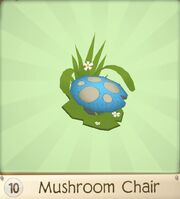 Blue Mushroom Chair