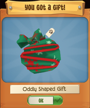 Oddly shaped gift