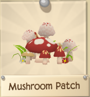 Patch Mushroom Pink Blue