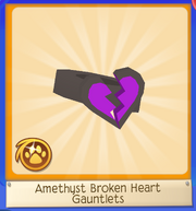 Amethyst Broken Heart Gauntlets