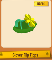 Rare Clover Flip Flops