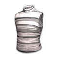 Sleeveless Turtleneck (Gray Striped)