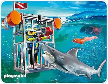 Playmobil shark diver discount