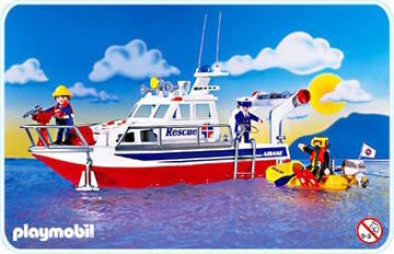 Playmobil rescue boat hot sale