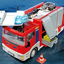 Feuerwehr Rustfahrzeug 4821 Playmobil Wiki Fandom Playmobil feuerwehr mega set 9052 auspacken seratus1 unboxing.