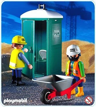 Playmobil 71435 Toilette Mobile: Set Giocattolo City Life Con WC, Lavandino E Figura