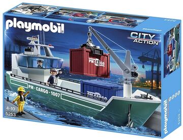 schijf Dapperheid Boos worden 5253 Container Ship | Playmobil Wiki | Fandom