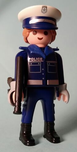 Playmobil Black & Blue Police Officer