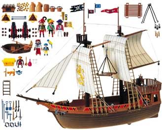 Pirate ship (USA) - Pirate Playmobil 3050