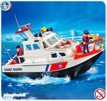Playmobil coast guard boat best sale
