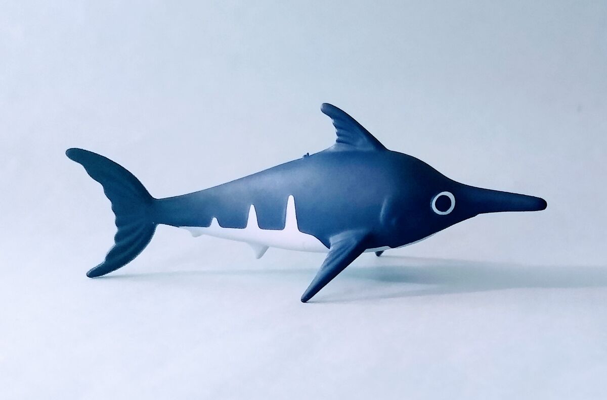 Playmobil Pink Translucent Swordfish Vs Salmon