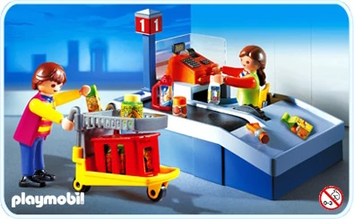 play mobil 3201 スーパー　レジ 3201 Grocery Check-Out | Playmobil Wiki | Fandom