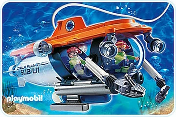 Playmobil Sous-marin De Recherche N°4473 - Occasion Incomplet (voir Détails)