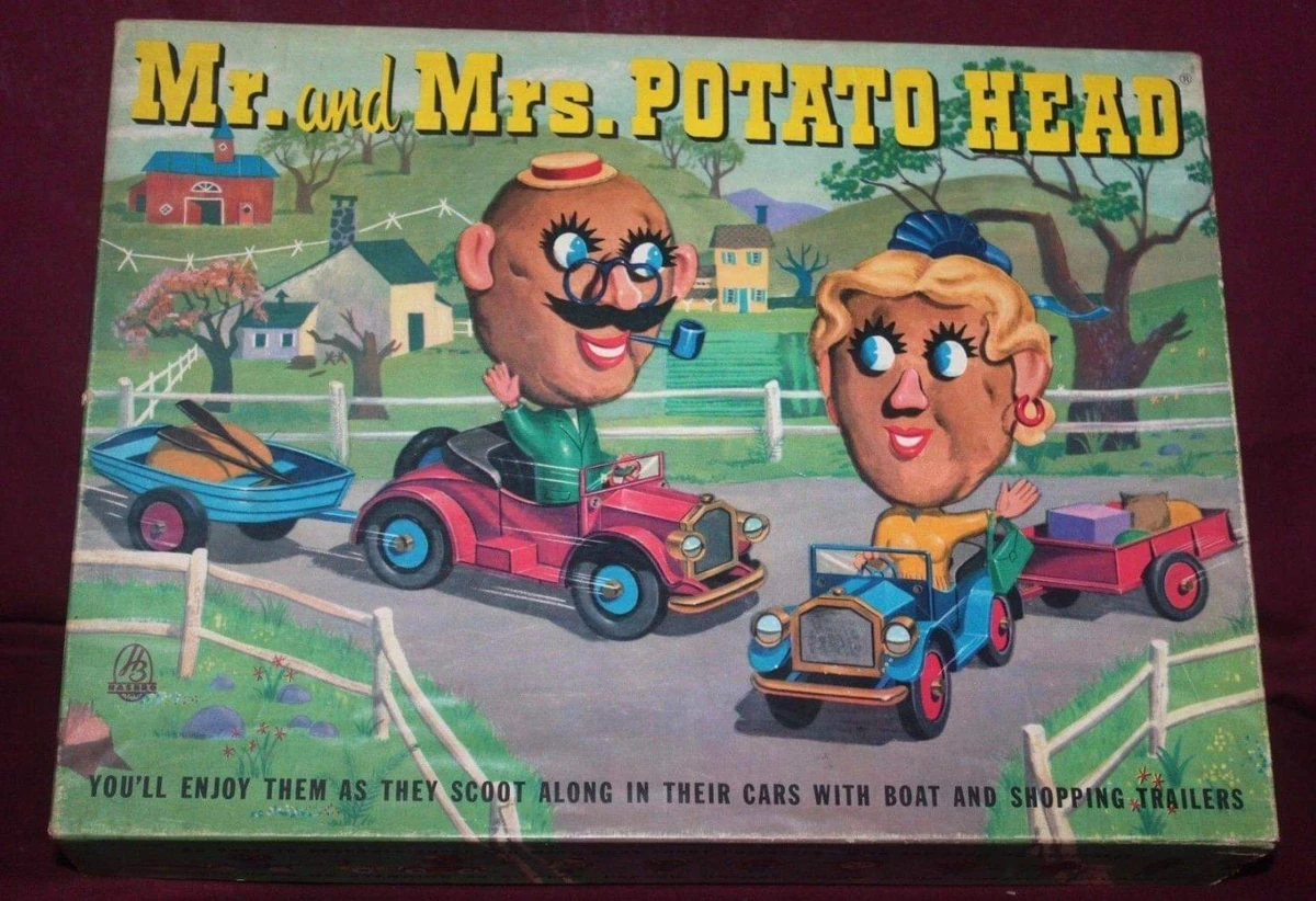 1953 Mr. Potato Head and Mrs. Potato Head with Cars and Trailers Play