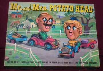 1953 Mr. Potato Head and Mrs. Potato Head with Cars and Trailers