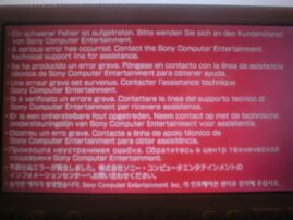 Red Screen of Death | PlayStation | Fandom