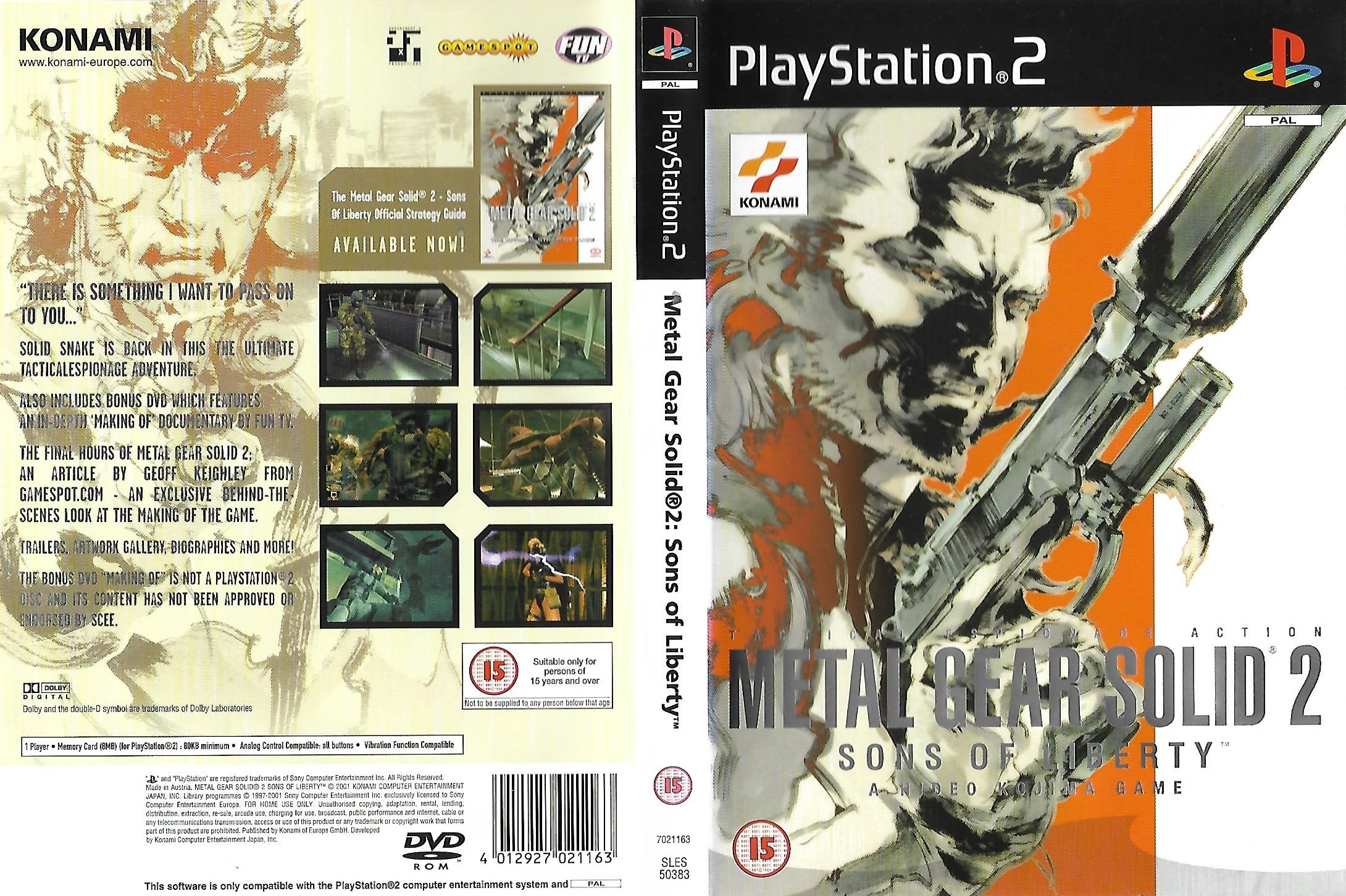 Metal Gear Solid 2: Sons of Liberty | PlayStation Wiki | Fandom