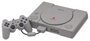 The console with DualShock controller.