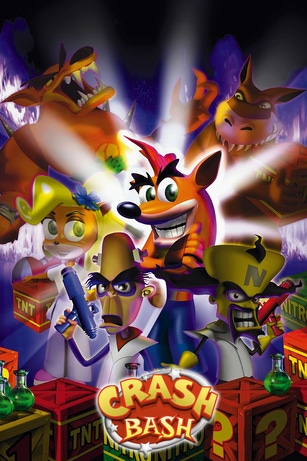 Crash bash crash bandicoot playstation 2, juego, videojuego