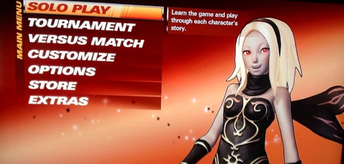 Kat's Main Menu Backround when starting the game.