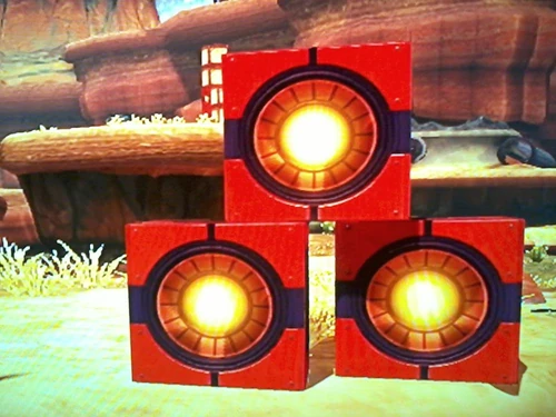 Explosive boxes in Ratchet & Clank