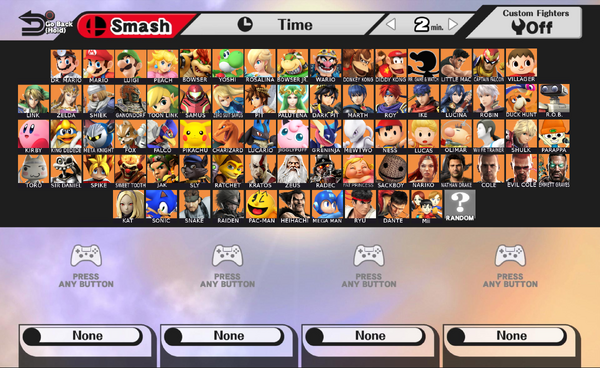 Smash shop bros ps4