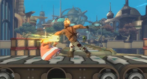 Sweet Tooth attacks using his signature blade