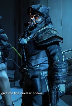 Colonel Radec's original appearance (with his eyes visible) in Killzone 2.