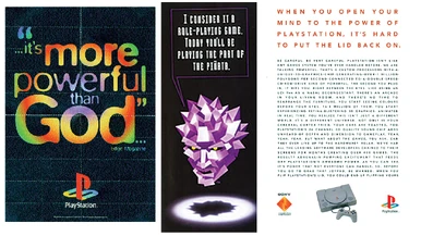 PlayStation advertisements featuring Polygon Man