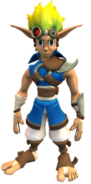 Jak as he originally appeared in Jak and Daxter: The Precursor Legacy.