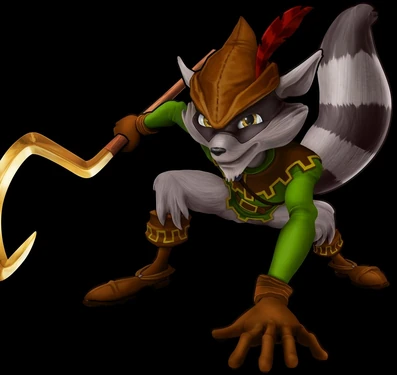 Sly as he appears in his Arching Costume in PlayStation All-Stars Battle Royale