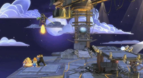 Using the Aerial Dragon Potion move.