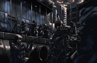 A group of Helghast Troopers