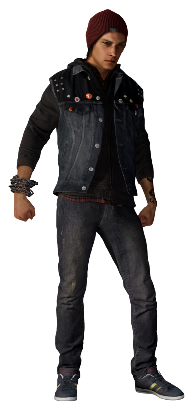 Infamous Second Son Delsin Rowe Vest  Denim Vest Collection