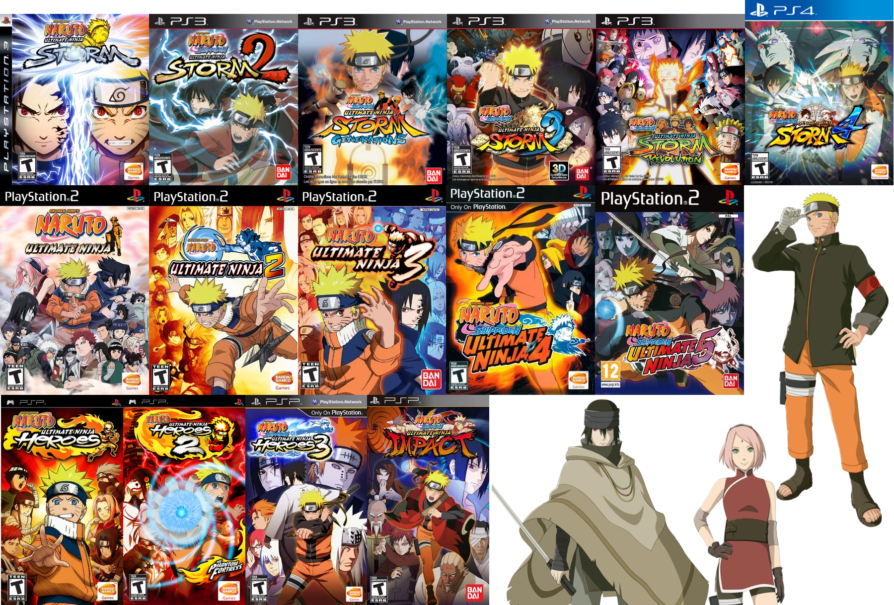 Naruto Shippuden Ultimate Ninja 5: All Characters 