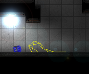 A ghost rope lying on the ground.