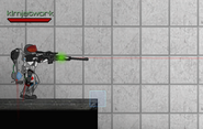 Green sniping light that flashes once you aim at an enemy.