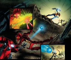 Battle in Piraka Stronghold