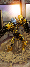 Comic Toa Mata Nui Dissolving Into Sand