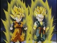 Trunks i Son Goten przez fuzją