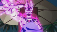 Beerus przy basenie