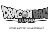 Dragon Ball Super, rozdział 042: Koniec bitwy i jej skutki