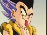 Gotenks pokazuje język